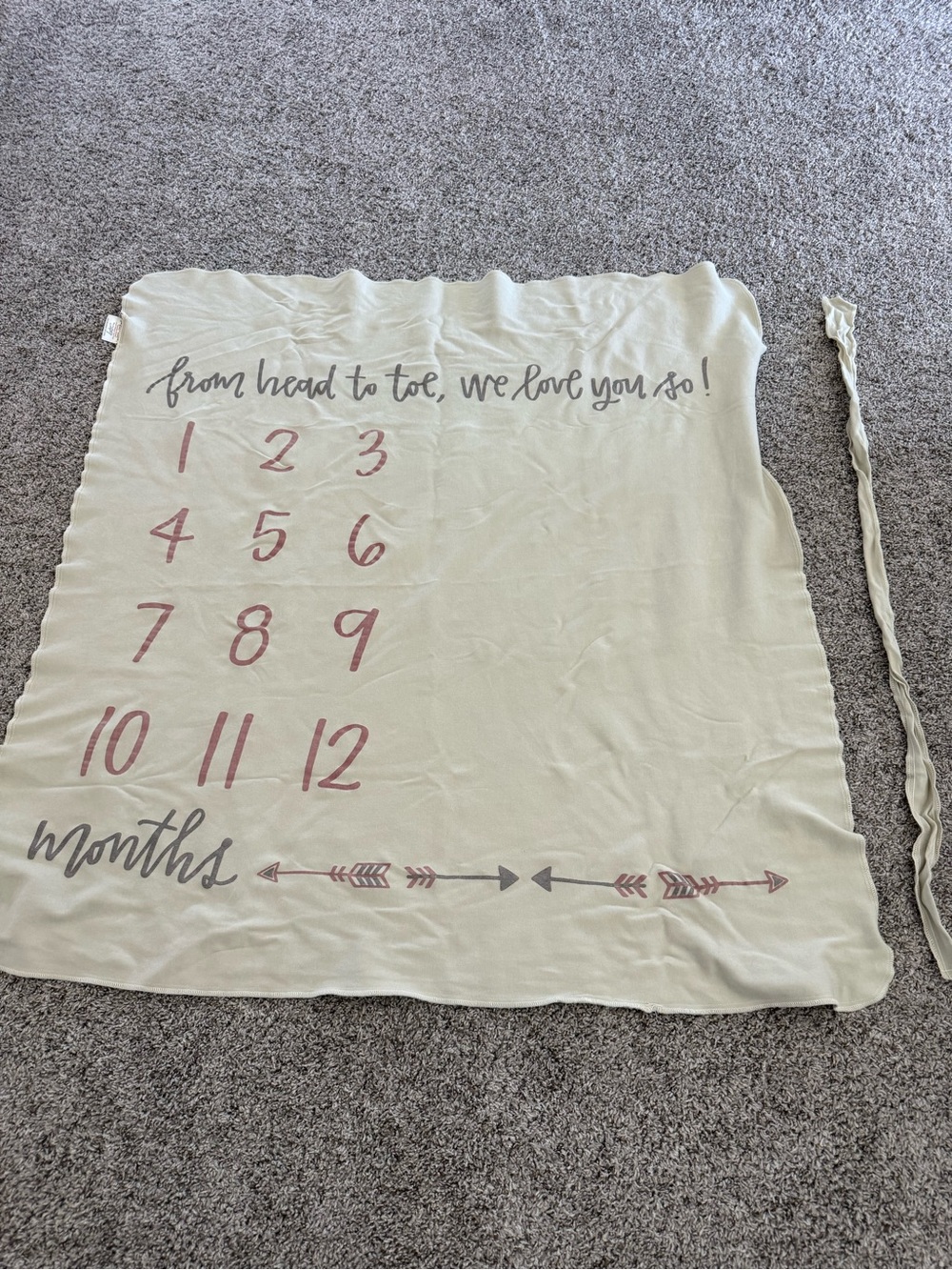 Baby milestone blanket !